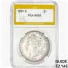 1891-S Morgan Silver Dollar PGA MS65