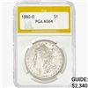 1880-O Morgan Silver Dollar PGA MS64