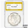 1878-S Morgan Silver Dollar PGA MS65