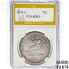 1875-S Silver Trade Dollar PGA MS63+