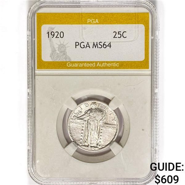 1920 Standing Liberty Quarter PGA MS64