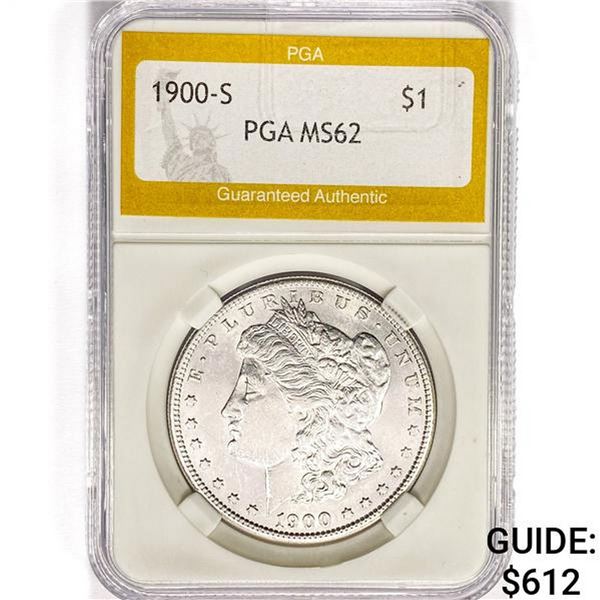 1900-S Morgan Silver Dollar PGA MS62