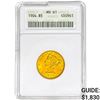 Image 1 : 1904 $5 Gold Half Eagle ANACS MS61