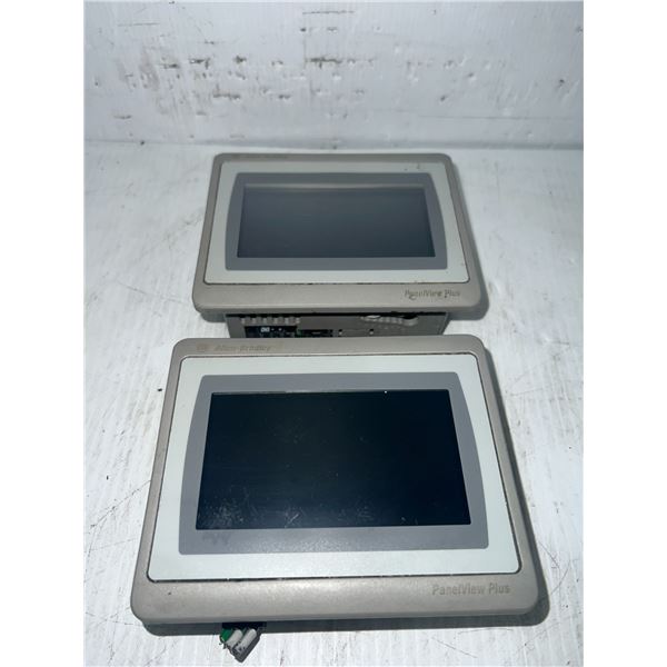 (2) Allen-Bradley #2711P-T4W21D8S Panelview Plus 7 Screens