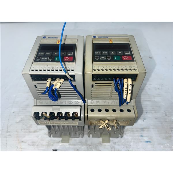 (2) Allen-Bradley #160-BA01NPS1 Series C, FRN 7.06 Drives