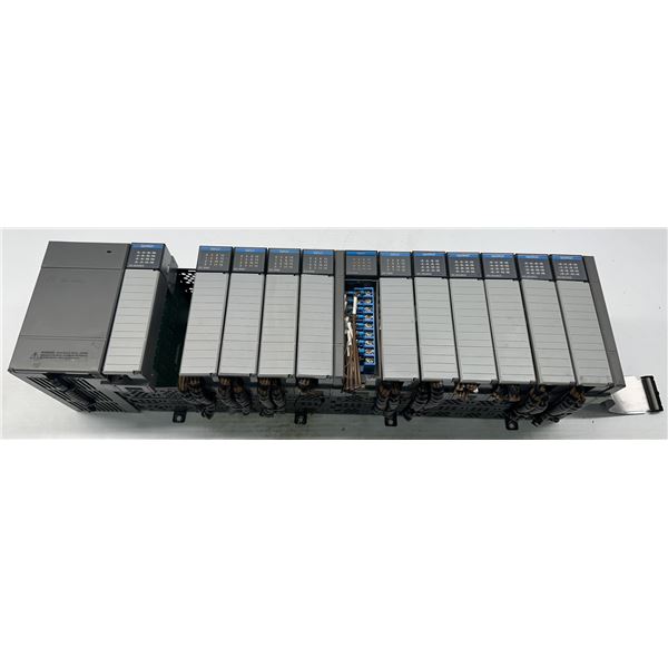 Allen Bradley #1746-A13 SLC500 13-Slot Rack w/ #1746-P3 Power Supply & Modules