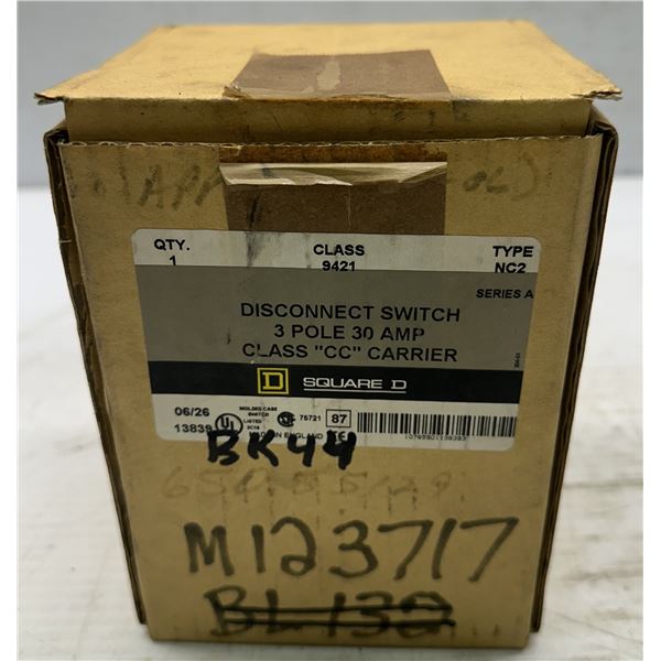 Square D #9421 Type NC2 Disconnect Switch