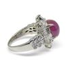 Image 2 : GIA Certified 4.60 Ct Red Star Ruby Ring