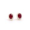Image 1 : 14KT Yellow Gold 2.05ctw Ruby and Diamond Earrings