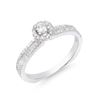 Image 2 : 14KT White Gold 0.45ctw Diamond Ring