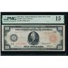 Image 1 : 1914 $10 Red Seal New York FRN PMG 15