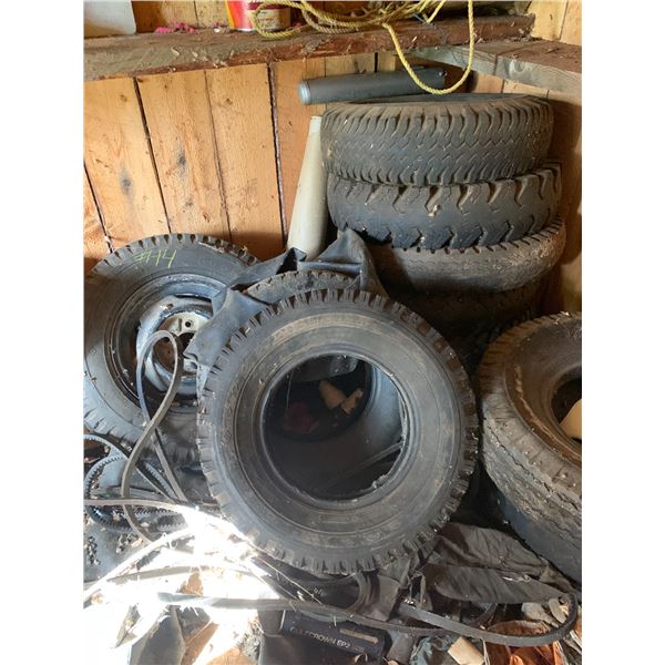 Various old tires