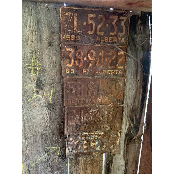 5- Old license plates