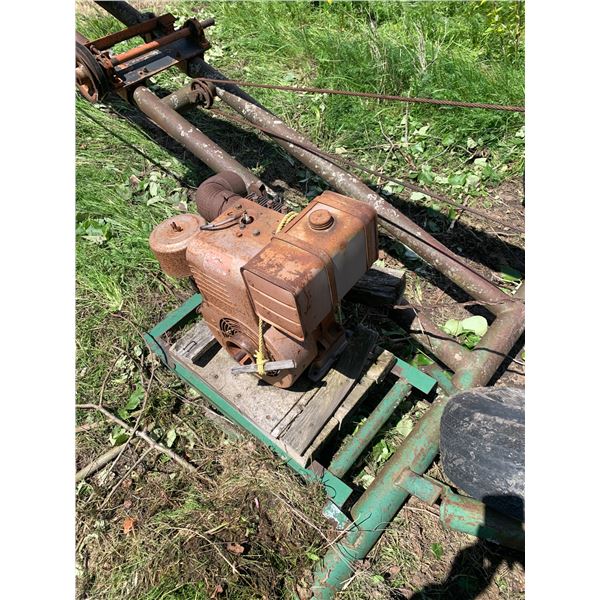Old Auger c/w motor, poor wheel