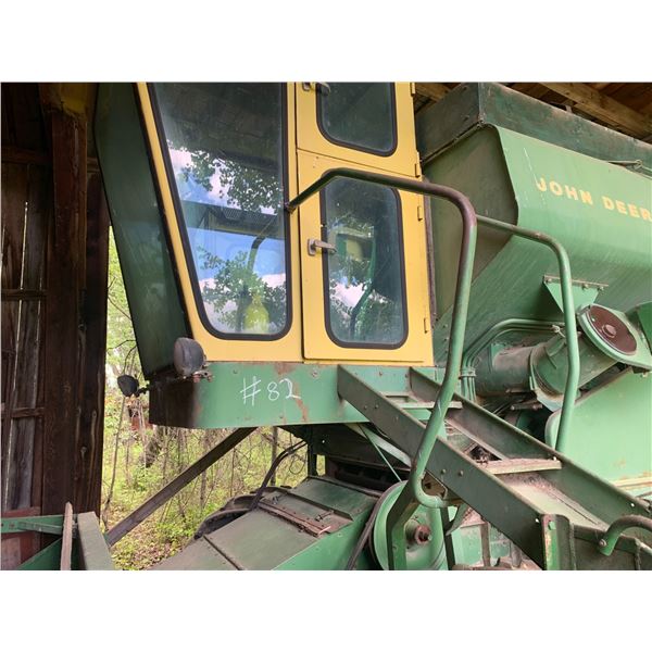 JD 55 Combine, shedded