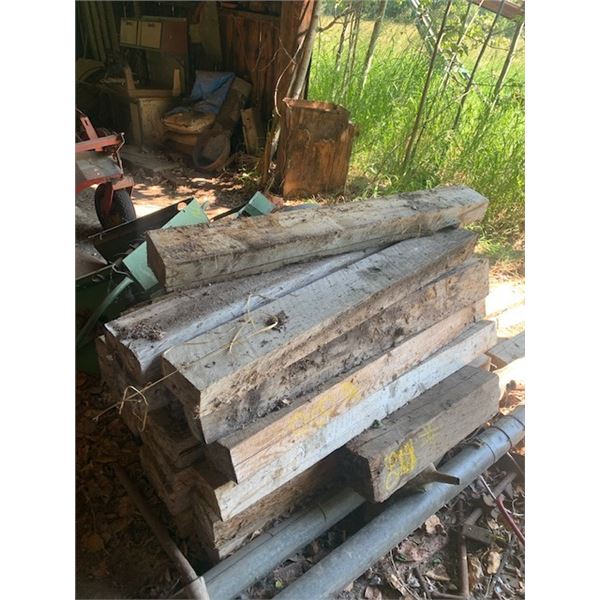 Pile of wood skids