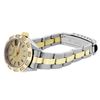 Image 4 : Rolex Ladies Two Tone Gold And Steel Champagne Dial Pyramid Bezel Oyster Band Da
