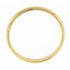 Image 5 : Classic 14k Yellow Gold 3.8mm Domed Polished w/ Milgrain Stack Wedding Band Ring