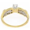 Image 6 : 14k Yellow Gold 0.30 ctw Round Diamond & Dual Row Channel Accent Engagement Ring