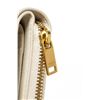 Image 6 : YSL Saint Laurent White Multicolor Pebbled Leather Compact Zippy Wallet