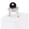 Image 3 : 12.40mm South Sea Pearl and 1.25 ctw Diamond Platinum Ring