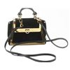 Image 1 : Salvatore Ferragamo Black Suede Leather Gold-tone Gancini 2Way Shoulder Bag