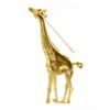 Image 4 : Large 18K Yellow Gold 0.10 ctw Ruby & Diamond Detailed Textured Giraffe Brooch P