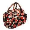 Image 4 : Prada Red Multicolor Canvas Zip Around Small Satchel Bag
