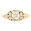 Image 2 : 0.50 ctw SI2 CLARITY CENTER Diamond 18K Yellow Gold Ring (0.68 ctw Diamonds)