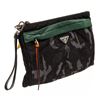 Image 2 : Prada Black, Gray, Green Nylon Camouflage Zip Clutch Bag