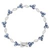 Image 3 : 4.30 ctw Tanzanite and 0.23 ctw Topaz Bracelet