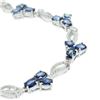 Image 4 : 4.30 ctw Tanzanite and 0.23 ctw Topaz Bracelet