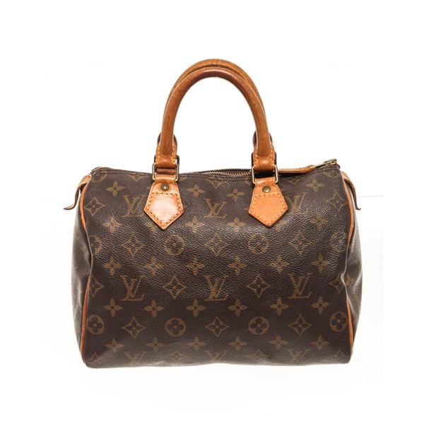 Louis Vuitton Brown Monogram Speedy 25 Satchel Bag