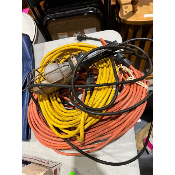 Extension cords and trouble light