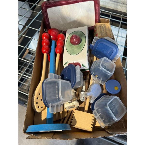 Kitchen utensils, reusable storage containers