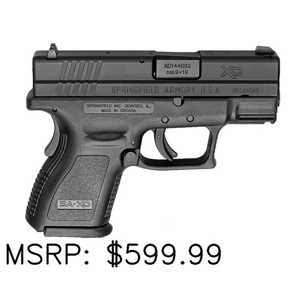 Springfield Armory XD SubCompact 9mm Pistol