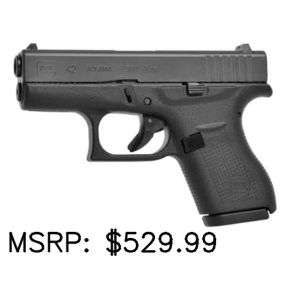 Glock G42 .380 ACP Semi-Auto Pistol