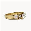 Image 2 : 14K Gold Diamond Ring Set Size - 6.25