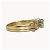 Image 3 : 14K Gold Diamond Ring Set Size - 6.25