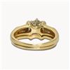 Image 4 : 14K Gold Diamond Ring Set Size - 6.25