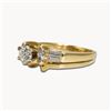 Image 6 : 14K Gold Diamond Ring Set Size - 6.25