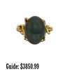Image 1 : 14k Gold Jadeite Ring, 4.8g