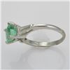 Image 2 : Platinum Estate 6 x 6 mm Colombian Emerald and