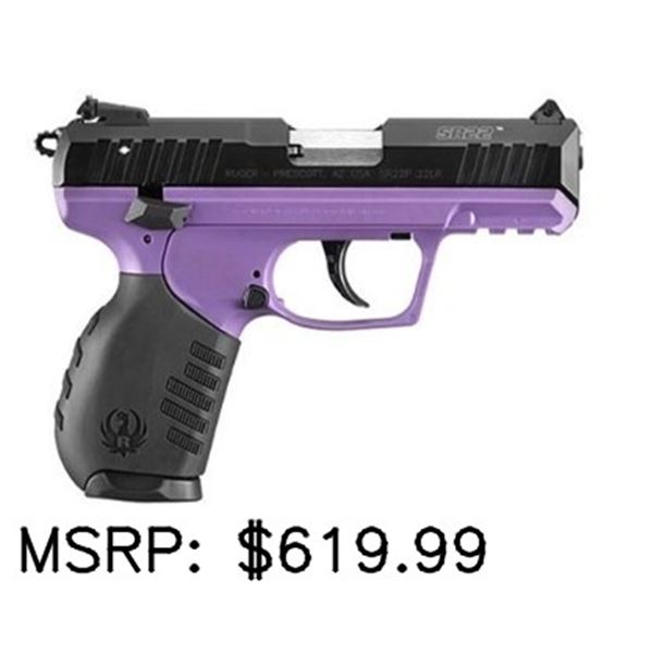 Ruger SR22P .22 LR Purple Pistol