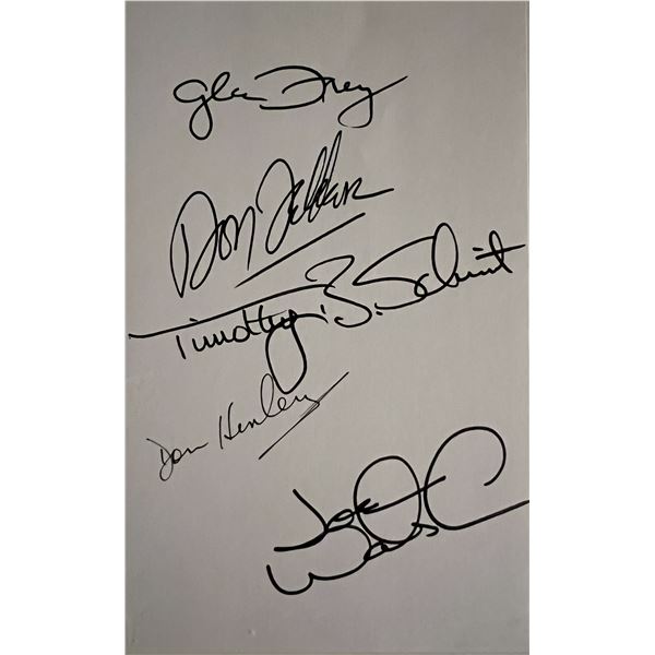 The Eagles signed page