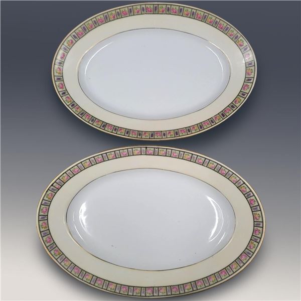 Pair Of Felda China Germany Antique Discontinued FEL4 Serving Dishes