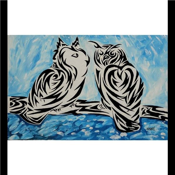 Ukrainian Artist Elena Kamelina Original Abstract Oil On Canvas With COA