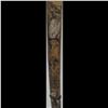 Image 11 : Chinese Signed Damascus Blade Dandao With Intricate Brass Scabbard