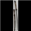 Image 15 : Chinese Signed Damascus Blade Dandao With Intricate Brass Scabbard