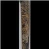 Image 5 : Chinese Signed Damascus Blade Dandao With Intricate Brass Scabbard